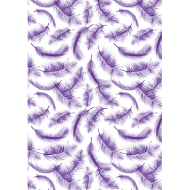 Оверлей Перья сиреневые, 20х30 см, Фабрика Декора