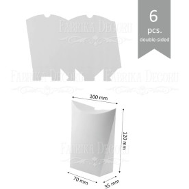 Набор картонных заготовок, Сюрприз, 120х100х35мм, белый, 6шт, Фабрика Декора