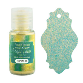 Суха фарба, Magic paint with effect, Малахитовая шкатулка, 15 мл, Фабрика Декору