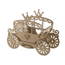 Заготівля для декорування, Карета # 064, 23х10х18 см, 3 мм, Фабрика Декору