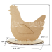Заготівля для декорування, Курочка 242, 225х210х100 мм, Фабрика Декору