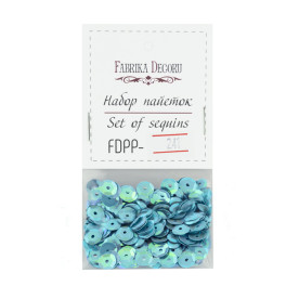 Набір паєток 241, 7 мм, бірюзовий, Фабрика Декору