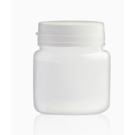 Баночка 50мл з білого пластику з кришкою, Фабрика Декору