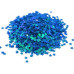 Пайетки Stars mini - 022, 20 гр, 30 мл, синий, зеленый перламутр, Фабрика Декора