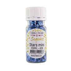 Пайетки Stars mini - 026, 20 гр, 30 мл, синий, Фабрика Декора