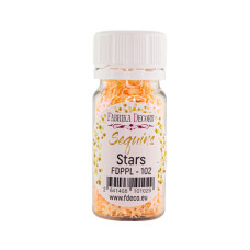 Пайетки Stars - 102, 20 гр, 30 мл, абрикосовый, Фабрика Декора