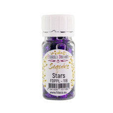 Паєтки Stars - 118, 20 гр, 30 мл, фіолетовий, Фабрика Декору