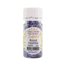 Паєтки Round rosettes - 222, 20 гр, 30 мл, лавандовий, Фабрика Декору