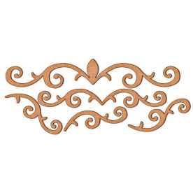 Набор декоративных элементов #17, Вензели, 27х11 см, 3 мм, Фабрика Декора