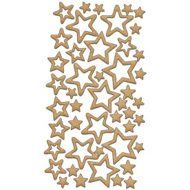 Набір декоративних елементів # 137, Зірки, 27х11 см, 3 мм, Фабрика Декору