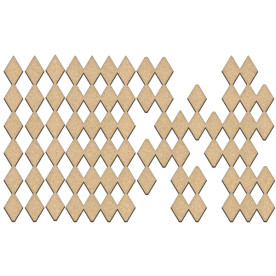 Набор декоративных элементов #200, Ромбики, 27х10 см, 3 мм, Фабрика Декора