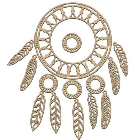 Набор декоративных элементов #244, Ловец снов, 30х30 см, 3 мм, Фабрика Декора