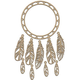 Набір декоративних елементів # 247, Ловець снів, 30х30 см, 3 мм, Фабрика Декору