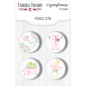 Скрапфішкі 4шт, 278 Puffy Fluffy Girl Фабрика Декору