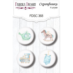 Скрапфишки набор 4шт Dreamy baby boy 1 #368, Фабрика Декора