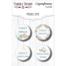 Скрапфішкі набір 4шт Dreamy baby boy EN #370, Фабрика Декору