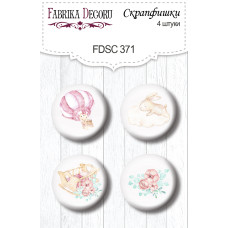 Скрапфишки набор 4шт Dreamy baby girl #371, Фабрика Декора