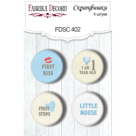 Скрапфішкі набір 4шт My little mousy boy #402, Фабрика Декору