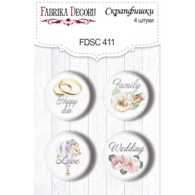 Скрапфішкі набір 4шт Walking on clouds EN #411