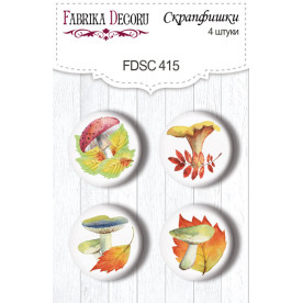 Скрапфішкі набір 4шт Colors of Autumn # 415, Фабрика Декору