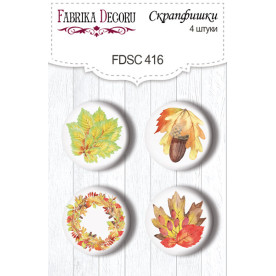 Скрапфишки набор 4шт Colors of Autumn #416, Фабрика Декору