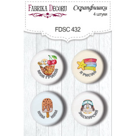 Скрапфішки набір, Моя група, Cutie sparrow boy # 432, 4 шт, Фабрика Декору