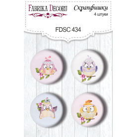Скрапфішки набір, Mood, Cutie sparrow girl # 434, 4 шт, Фабрика Декору