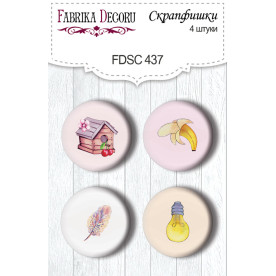 Скрапфішкі набір, Birdhouse, Cutie sparrow girl, 4шт # 437, Фабрика Декору