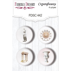 Скрапфішки набір, 4 шт, Nostalgia # 442, Фабрика Декору