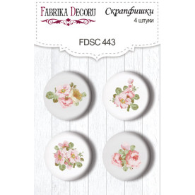 Скрапфішки набір, 4 шт, Nostalgia # 443, Фабрика Декору
