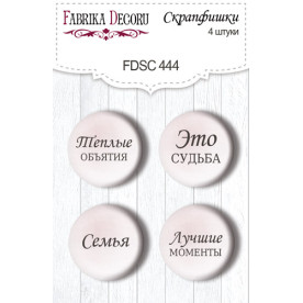 Скрапфишки набор, 4шт, Nostalgia Ru #444, Фабрика Декора