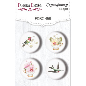 Скрапфишки набор, 4 шт, Orchid song #456, Фабрика Декора