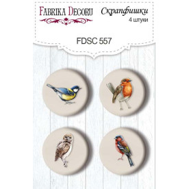 Скрапфішки набір 4шт Forest life #557, Фабрика Декору