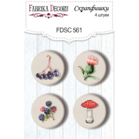 Скрапфишки набор 4шт Forest life #561, Фабрика Декора