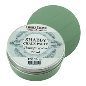 Меловая паста, Shabby Chalk Paste, Винтажная зелень, 150 мл, Фабрика Декора
