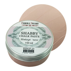 Меловая паста, Shabby Chalk Paste, Винтажная роза, 150 мл, Фабрика Декора