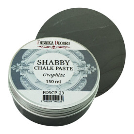 Меловая паста, Shabby Chalk Paste, Графит, 150 мл, Фабрика Декора