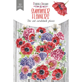 Набор высечек коллекция Summer flowers 52 шт, Фабрика Декору