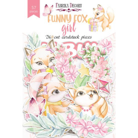 Набір висічок, колекція Funny fox girl, 57 шт, Фабрика Декору