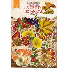 Набір вирубування, Autumn botanical diary, 63 шт, Фабрика Декору