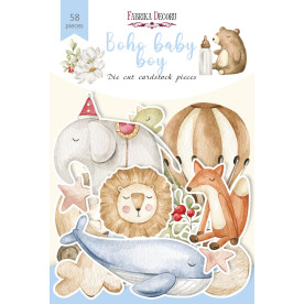 Набір висічок, колекція Boho Baby Boy, 58 шт, Фабрика Декору