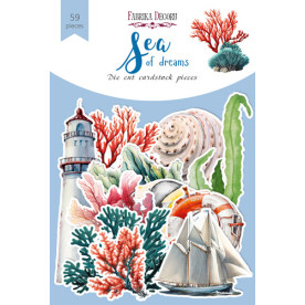 Набор высечек для скрапбукинга Sea of dreams, 59 шт, Фабрика Декора