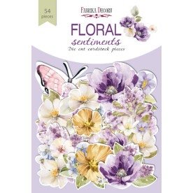 Набор высечек, коллекция Floral Sentiments, 54 шт, Фабрика Декору