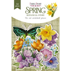 Набор высечек, Spring botanical story, 54 шт, Фабрика Декора