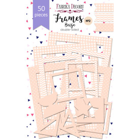Набір картонних фото рамок #2 Beige 50 шт Фабрика Декору