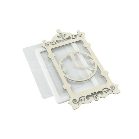 Заготовка для шейкера Каминные часы 7.6x16.5.4см, цвет молочный, Фабрика Декору