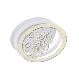 Заготовка для шейкера Baby Girl 9.3x6.8 см, цвет молочный, Фабрика Декору