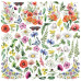 Набор двусторонней скрапбумаги Summer Meadow 20x20см, 10 листов, Фабрика Декора
