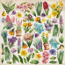 Набір скраппаперу Spring botanical story 20х20 см, Фабрика Декору