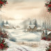 Набір двостороннього паперу для скрапбукінгу Nostalgic Christmas 30,5x30,5 см 10 аркушів, Фабрика Декору